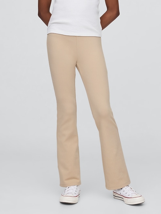 Image number 3 showing, Kids Uniform Ponte Easy Flare Pants