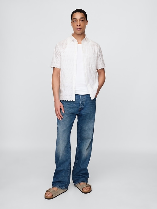 Image number 5 showing, Gap × DÔEN Eyelet Shirt