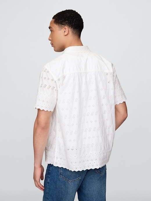 Image number 6 showing, Gap × DÔEN Eyelet Shirt