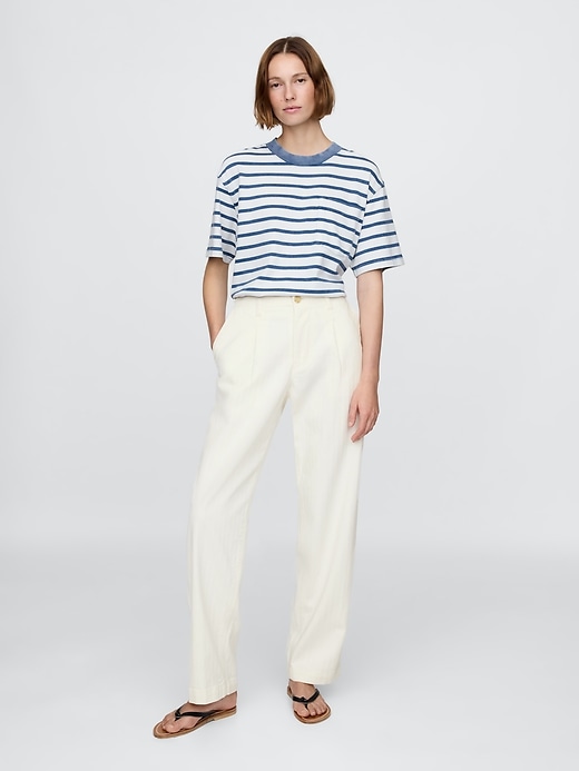 Image number 1 showing, Gap × DÔEN Pleated Denim Trousers