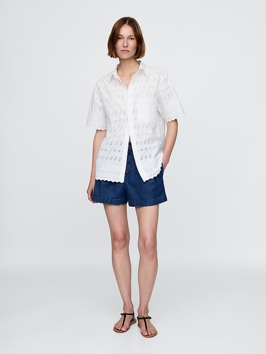 Image number 2 showing, Gap × DÔEN Eyelet Shirt