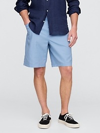Linen-Cotton Easy Shorts