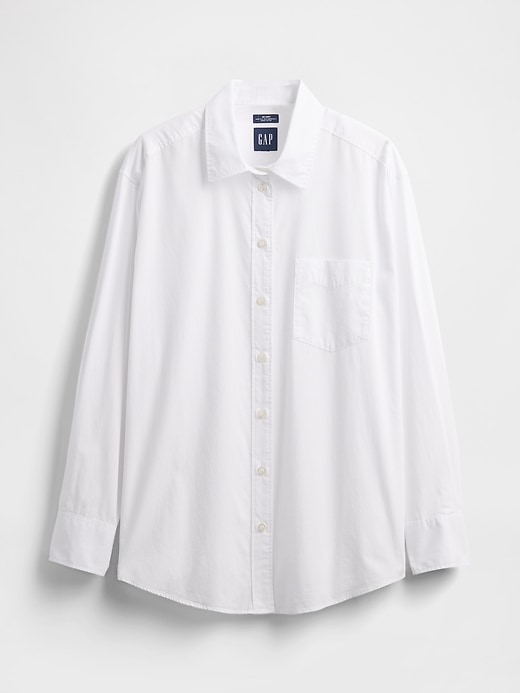Image number 6 showing, Organic Cotton Poplin Big Shirt