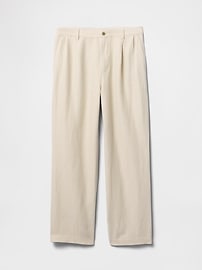 Linen-Cotton '90s Loose Pleated Khakis