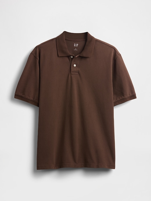 Image number 5 showing, Relaxed Pique Polo Shirt