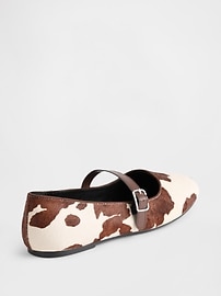 Cow Print Ballet Flats