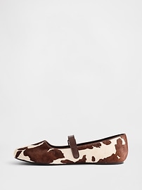Cow Print Ballet Flats