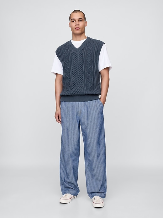 Image number 2 showing, Gap × Malbon Cable-Knit Sweater Vest