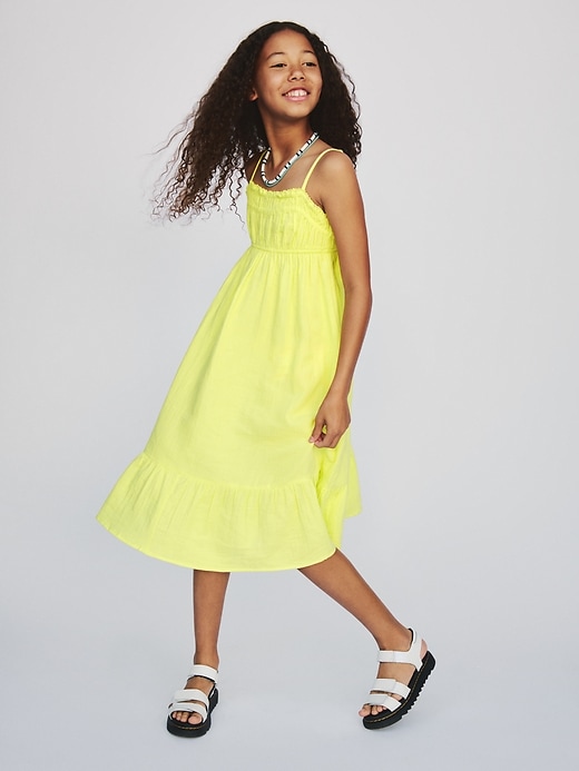 Image number 5 showing, Kids Crinkle Gauze Midi Dress