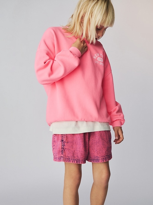 Image number 7 showing, Kids Denim Easy Shorts