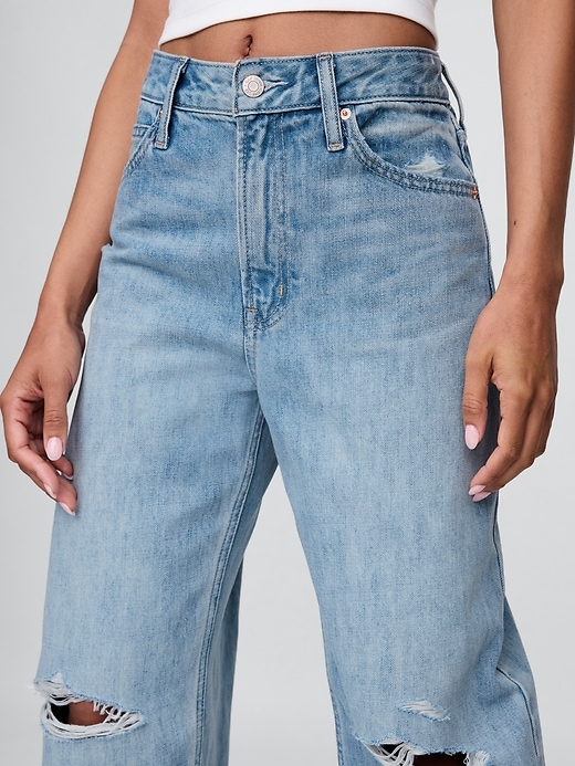 Image number 8 showing, Curvy High Rise Barrel Jeans