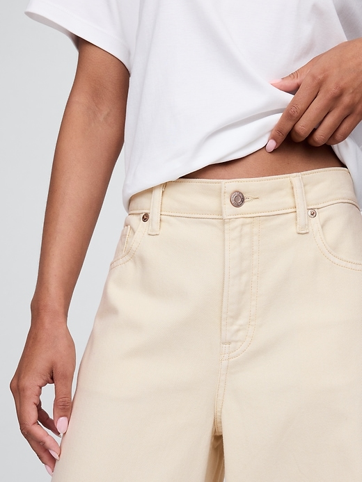 Image number 8 showing, Curvy Mid Rise UltraSoft Baggy Jeans