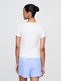 Mini Rib Henley PJ Top