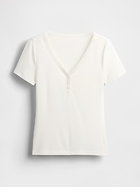Mini Rib Henley PJ Top