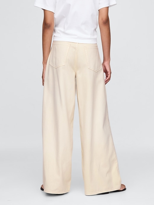 Image number 4 showing, Curvy Mid Rise UltraSoft Baggy Jeans