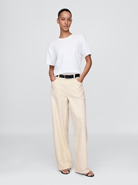 Curvy Mid Rise UltraSoft Baggy Jeans
