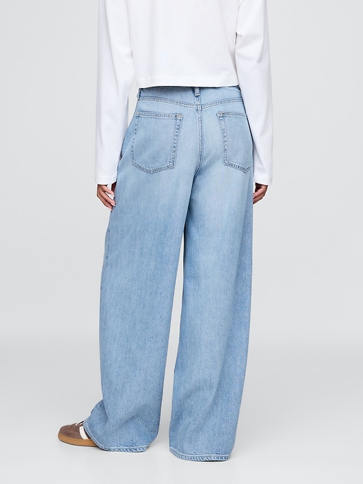 Image number 4 showing, Curvy Mid Rise UltraSoft Baggy Jeans
