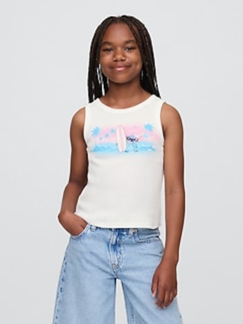 Lilo & Stitch Kids Rib Tank Top