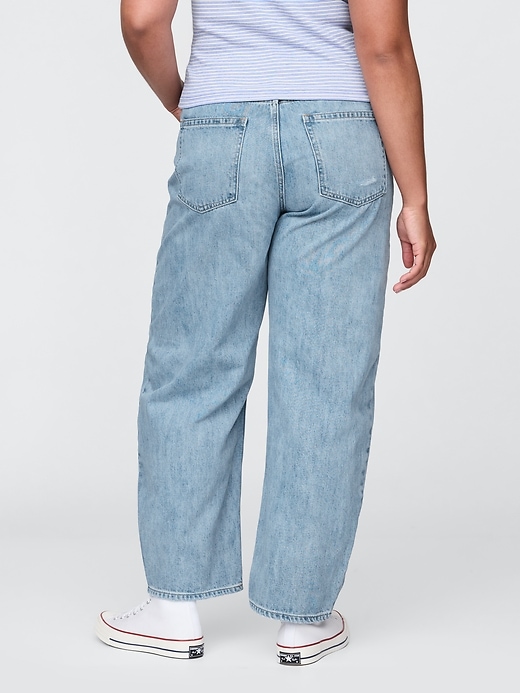 Image number 6 showing, Curvy High Rise Barrel Jeans