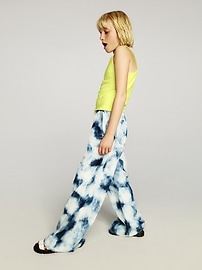 Kids UltraSoft Denim Tie-Dye Easy Baggy Pants