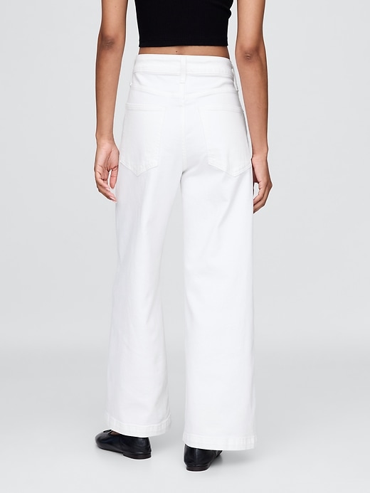 Image number 4 showing, Curvy High Rise Stride Wide-Leg Ankle Jeans