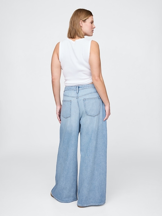 Image number 6 showing, Curvy Mid Rise UltraSoft Baggy Jeans