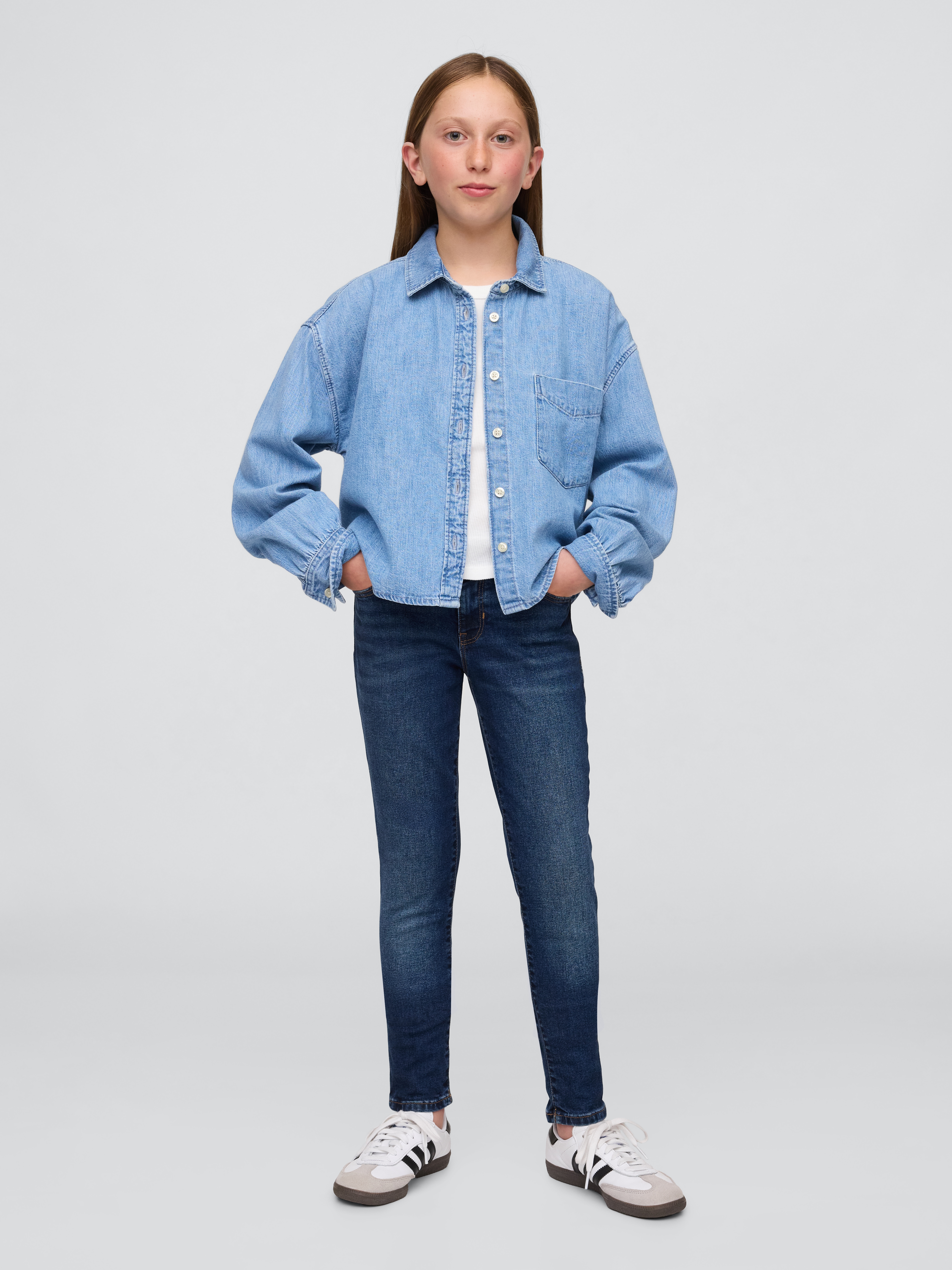 Kids Mid Rise Super Skinny Jeans