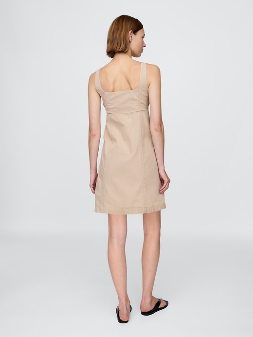 Image number 2 showing, Shirred Button-Front Dress