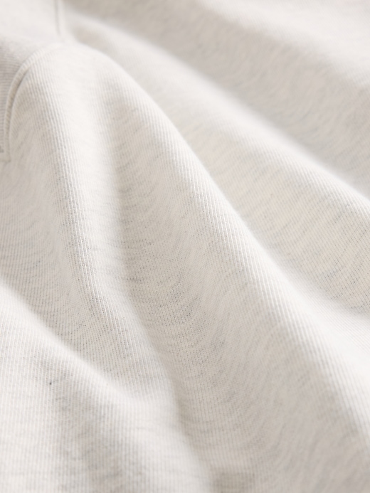 Image number 2 showing, French Terry Cropped V-Neck Sweatshirt