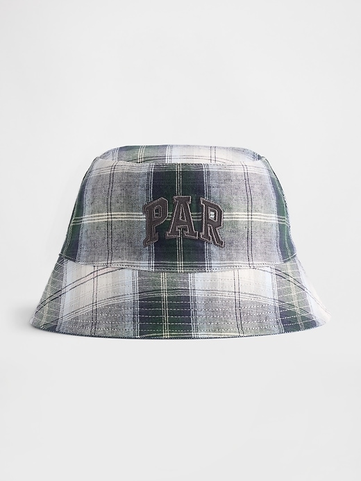 Image number 1 showing, Gap × Malbon Linen-Cotton Reversible Logo Bucket Hat