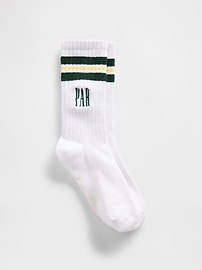 View large product image 1 of 2. Gap × Malbon Logo Crew Socks