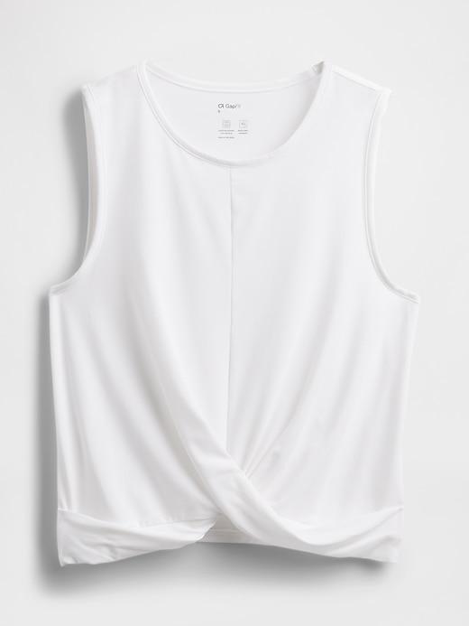 Image number 4 showing, GapFit Breathe Twist-Front Tank Top