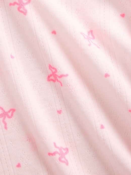 Image number 3 showing, Kids Recycled Pointelle PJ Short Set