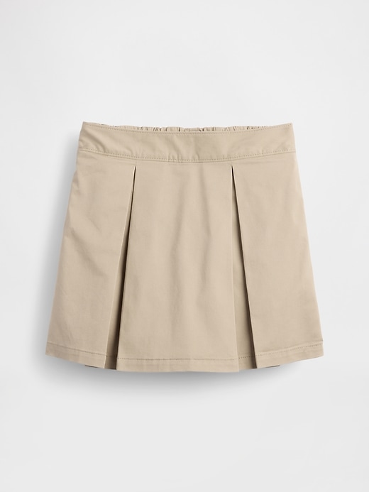 Image number 2 showing, Kids Uniform Pleated Khaki Easy Skort