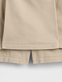 Kids Uniform Pleated Khaki Easy Skort