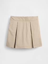 Kids Uniform Pleated Khaki Easy Skort