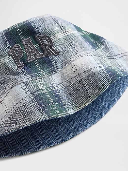 Image number 3 showing, Gap × Malbon Linen-Cotton Reversible Logo Bucket Hat