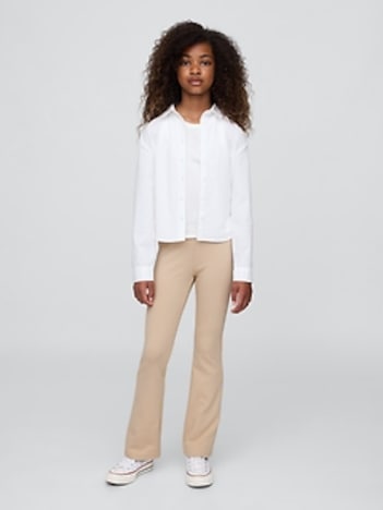 Kids Uniform Ponte Easy Flare Pants