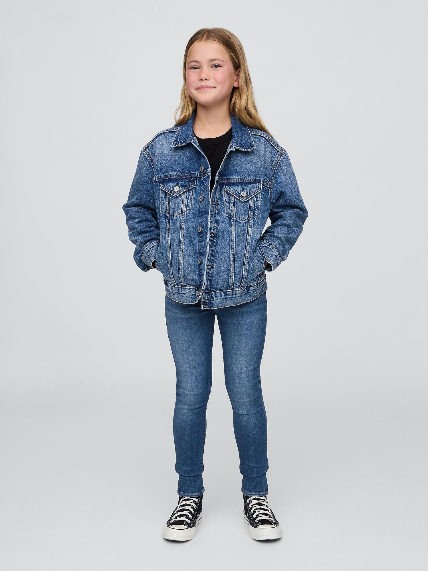Kids Mid Rise Pull-On Jeggings