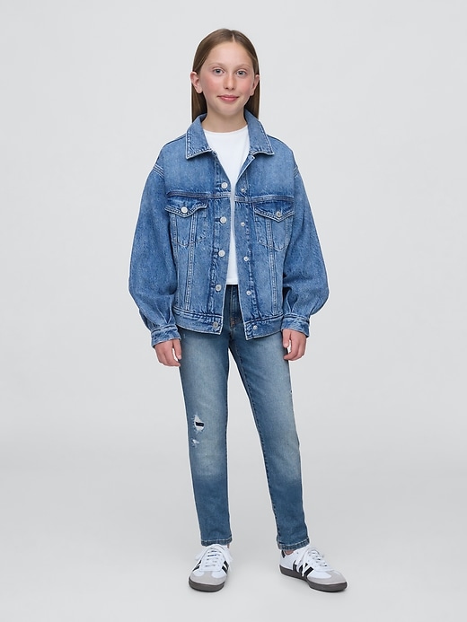 Image number 1 showing, Kids Mid Rise Super Skinny Jeans