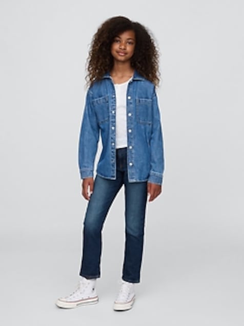 Kids Mid Rise Girlfriend Jeans