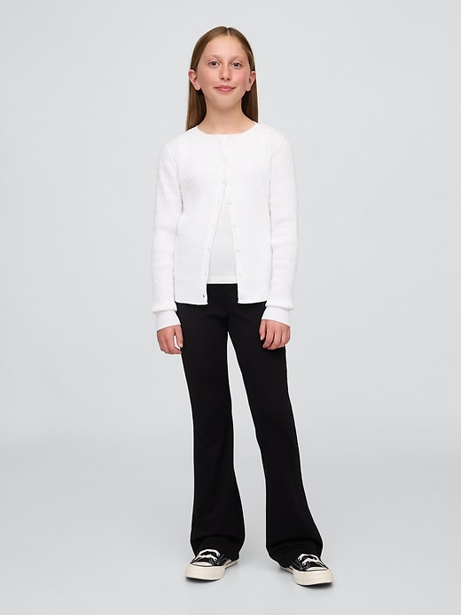 Image number 1 showing, Kids Uniform Ponte Easy Flare Pants