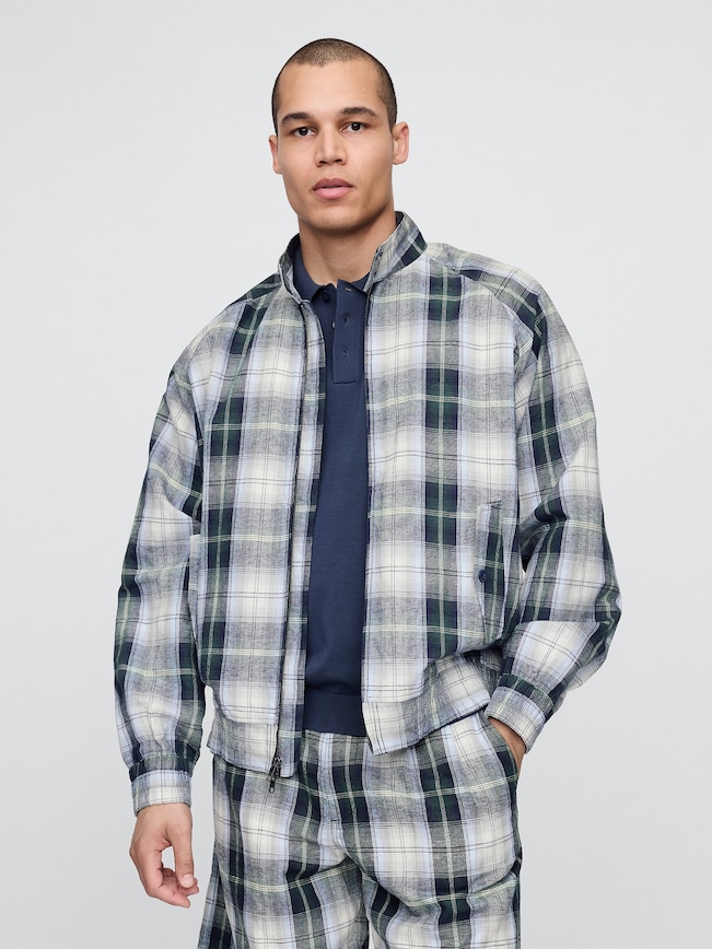 Gap × Malbon Linen-Cotton Bomber Jacket