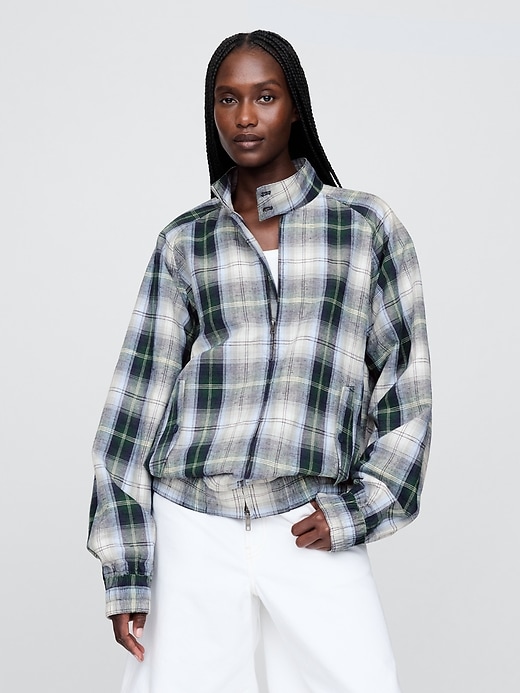 Image number 6 showing, Gap × Malbon Linen-Cotton Bomber Jacket