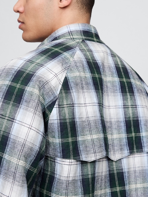 Image number 4 showing, Gap × Malbon Linen-Cotton Bomber Jacket