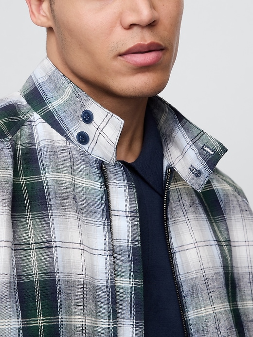 Image number 5 showing, Gap × Malbon Linen-Cotton Bomber Jacket