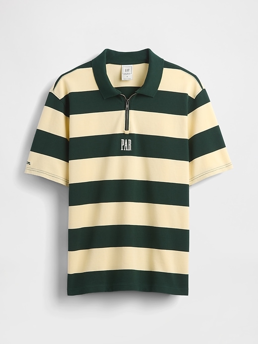 Image number 5 showing, Gap × Malbon Logo Striped Polo Shirt