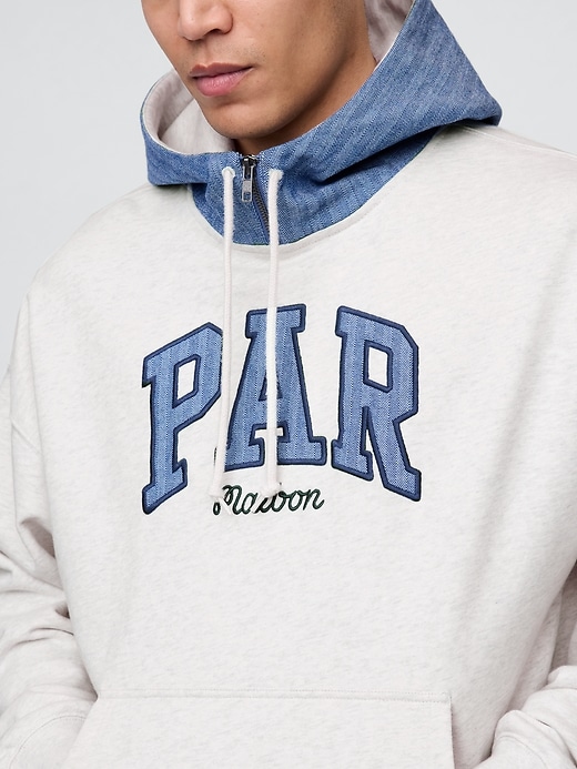 Image number 6 showing, Gap × Malbon Heavyweight French Terry Logo Hoodie