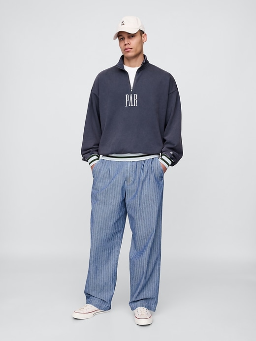 Image number 2 showing, Gap × Malbon Heavyweight Logo Quarter-Zip Pullover