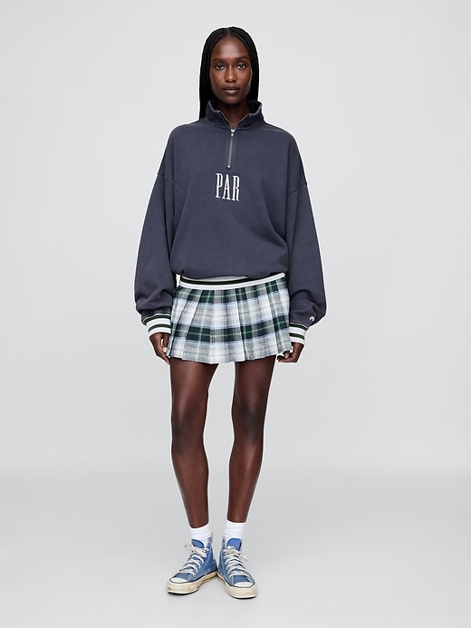 Image number 7 showing, Gap × Malbon Heavyweight Logo Quarter-Zip Pullover